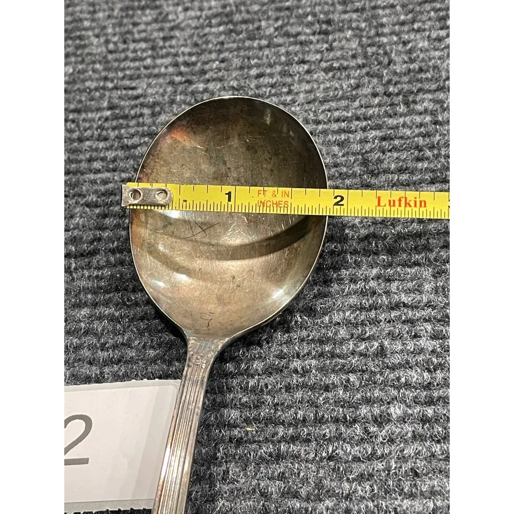 Vintage Wm A Rogers Oneida Capri Silverplate Round Soup Spoons Set of 2 S2